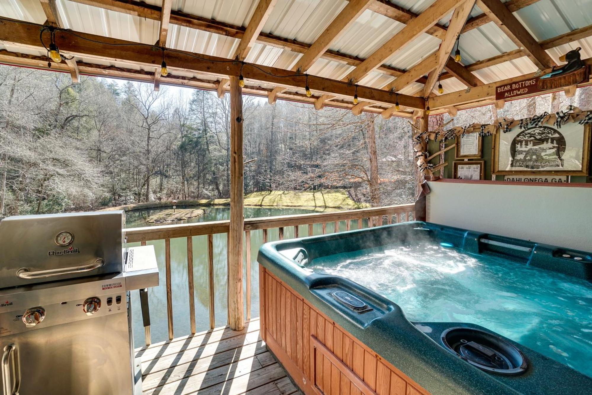 Secluded Family Retreat In Dahlonega With Hot Tub! Villa Bagian luar foto