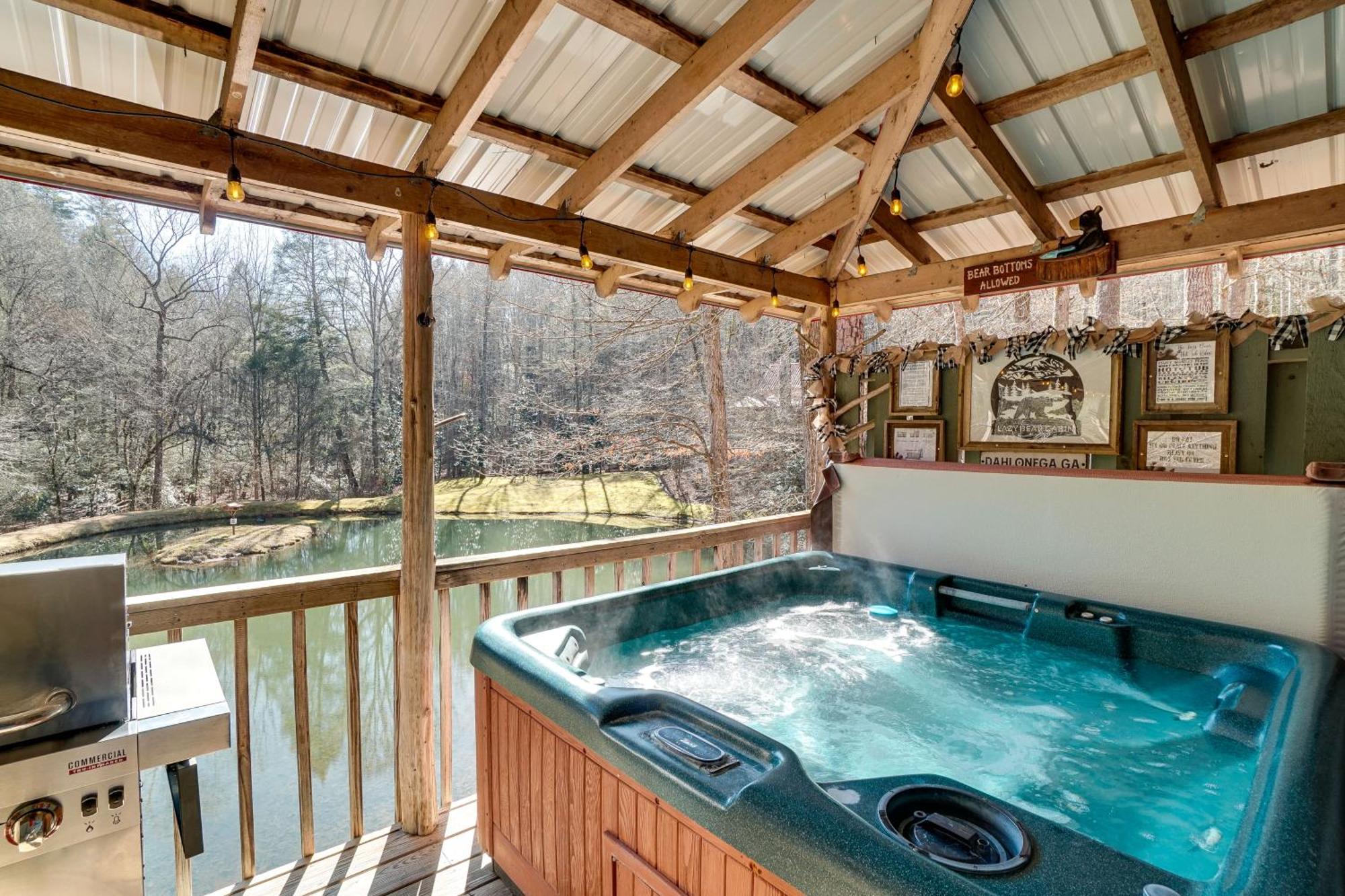 Secluded Family Retreat In Dahlonega With Hot Tub! Villa Bagian luar foto