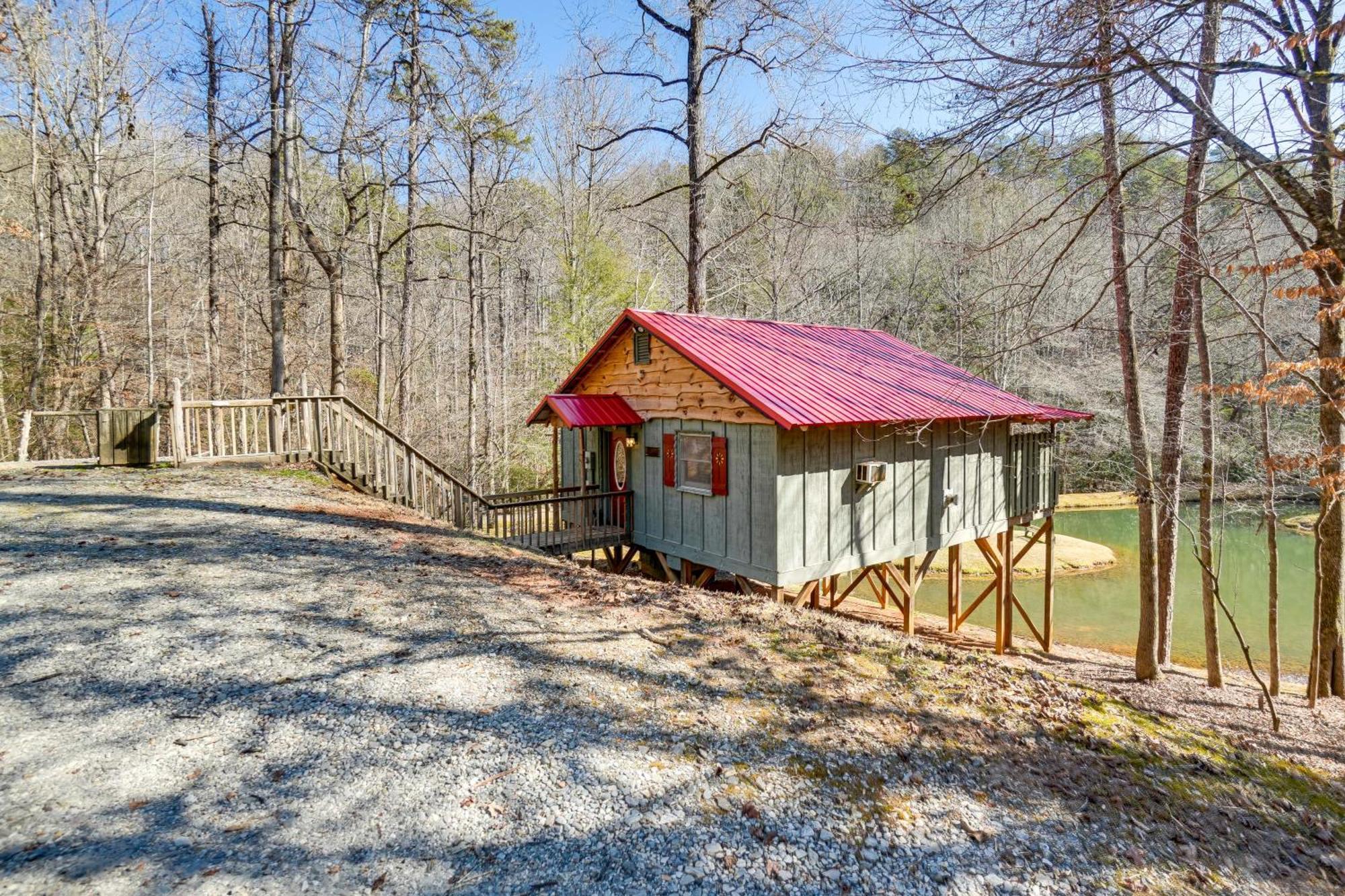 Secluded Family Retreat In Dahlonega With Hot Tub! Villa Bagian luar foto