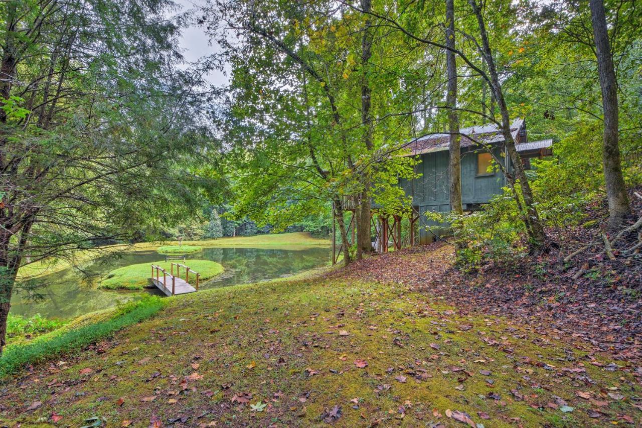Secluded Family Retreat In Dahlonega With Hot Tub! Villa Bagian luar foto