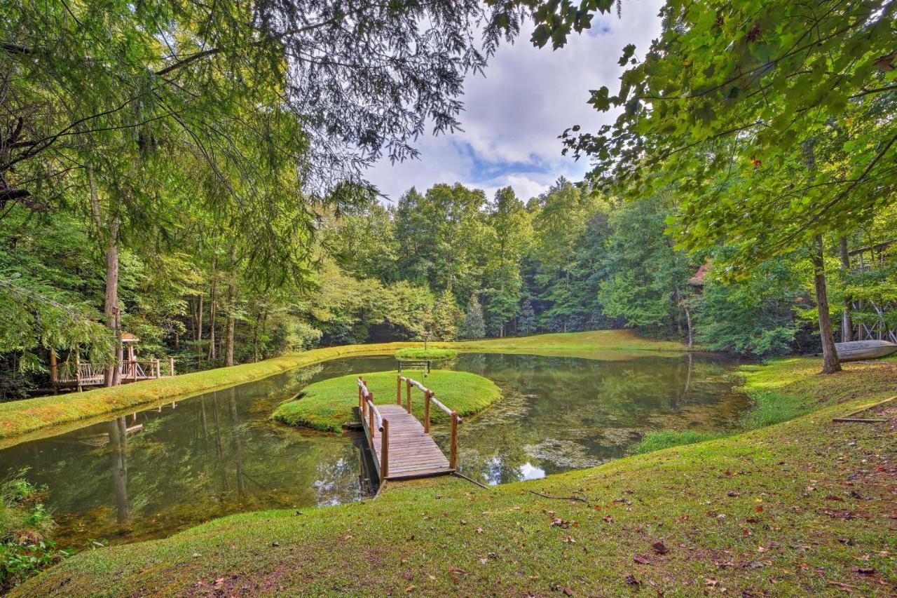 Secluded Family Retreat In Dahlonega With Hot Tub! Villa Bagian luar foto