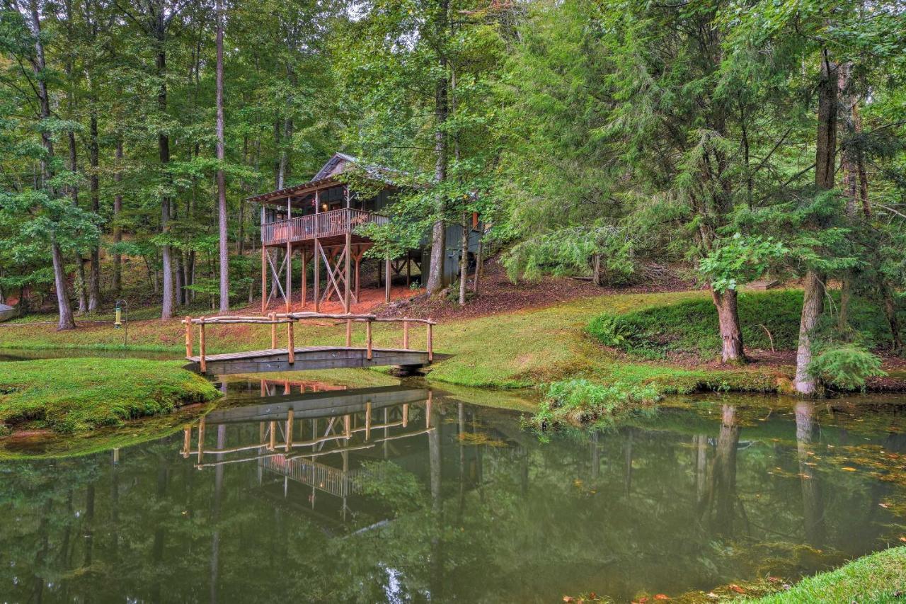 Secluded Family Retreat In Dahlonega With Hot Tub! Villa Bagian luar foto